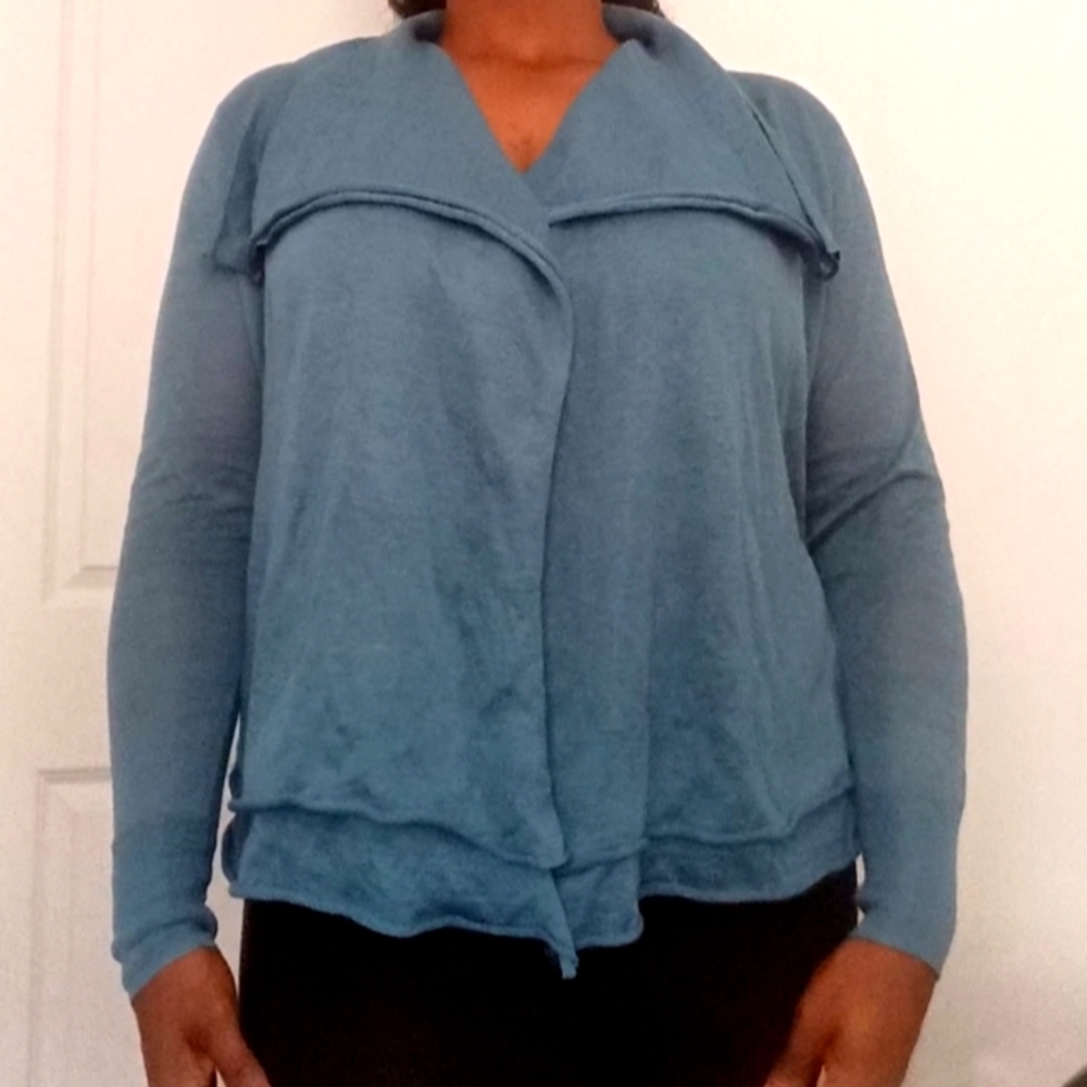 Nwt Elie Tahari Sabria open front linen cardigan